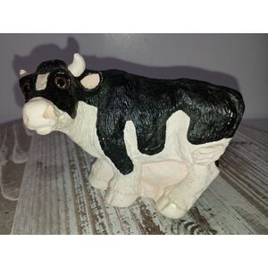 Vintage Black & White Cows: One-Stone Critters Holstein SC-106 USA / One-Unknown